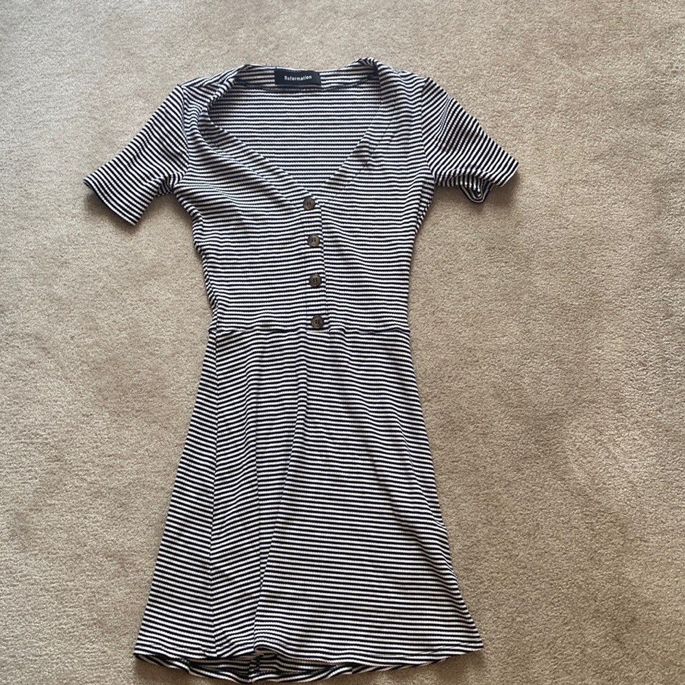 Reformation striped dress